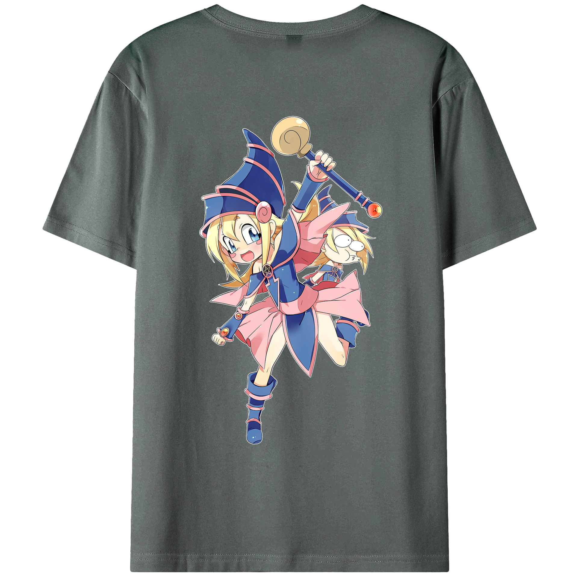 （画像用） 遊☆戯☆王 Yu-Gi-Oh! 綿100％ メンズ半袖Tシャツ（バックプリント） 通気性